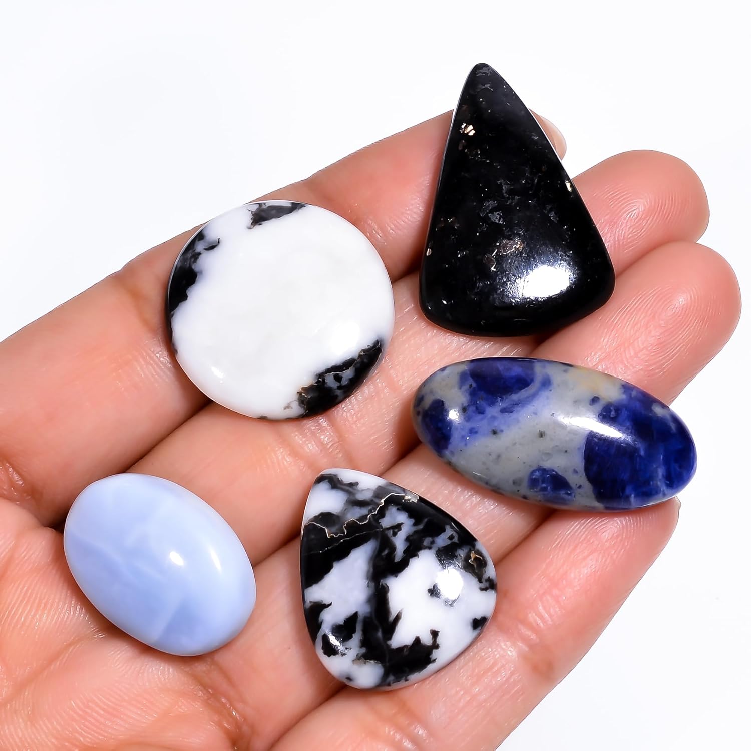92+ carats Mix Shape Mix Stone Gemstone Crystals, Wholesale Cabs, Wire Wrapping, Polished Crystals, Natural Stones, Jewelry Making Supplies, DIY Stone, AA+ 5 Pcs