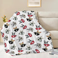 Boston Terrier Throw Blanket French Bulldog Frenchie Puppy Stuff Gifts for Dog Lover Kids Girls Boys Adults Women Men Soft Cozy Warm Plush Fluffy Fuzzy Fleece Blanket Decor 50''X60''