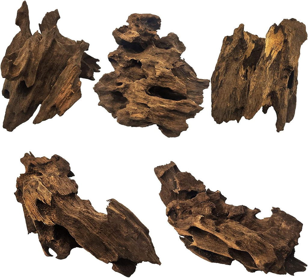 Hamiledyi Natural Driftwood for Aquarium Decor Sinkable Reptile Wood Branches Fish Tank Log Habitat Decorations Terrarium Ornament Assorted