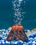 Uniclife Aquarium Volcano Ornament Kit Fish Tank Decoration Mini Resin Volcanic Decor for Fish Tank Landscape Realistic Mountain with Air Stone Bubbler Airline Tubing Accessories for Oxygenation