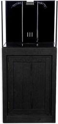 80G 80 Gallon Starfire Rimless SC Aquariums 32x24x24 12mm Pnp System with Black Wood Cabinet