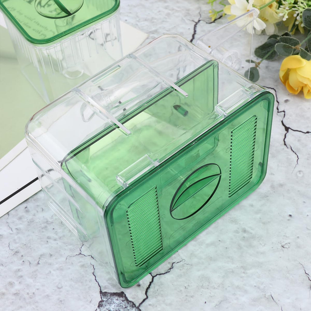 2PCS Fish Breeding Box, Transparent Aquarium Box Double Breeding Aquarium Fry Hatchery Breeding Box for Guppy Baby Fish Hatchery Fish Tank Divider