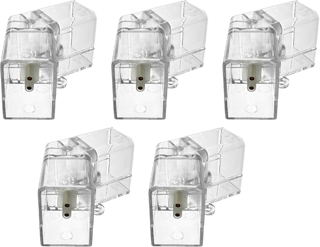 5 Pack Hexagon Garage Light Connectors 2 Pin V-Connector LED Garage Light Copper Pin DIY Hexagon Accessories Replacement/Spare for Honeycomb Lighting Systems (5 Pack V Connector)