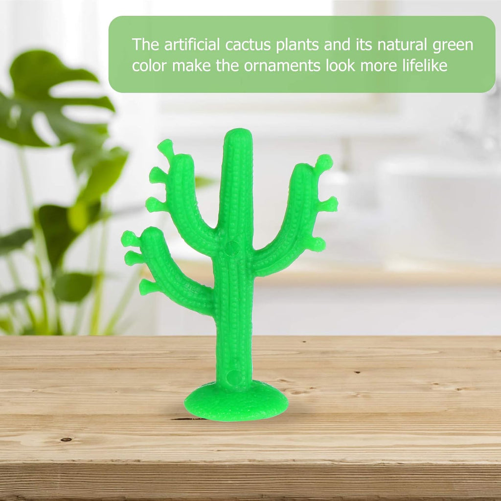 100pcs 5CM Artificial Mini Succulent Cactus Miniatures Plastic Ornaments Decor for Banquet Celebration Favors