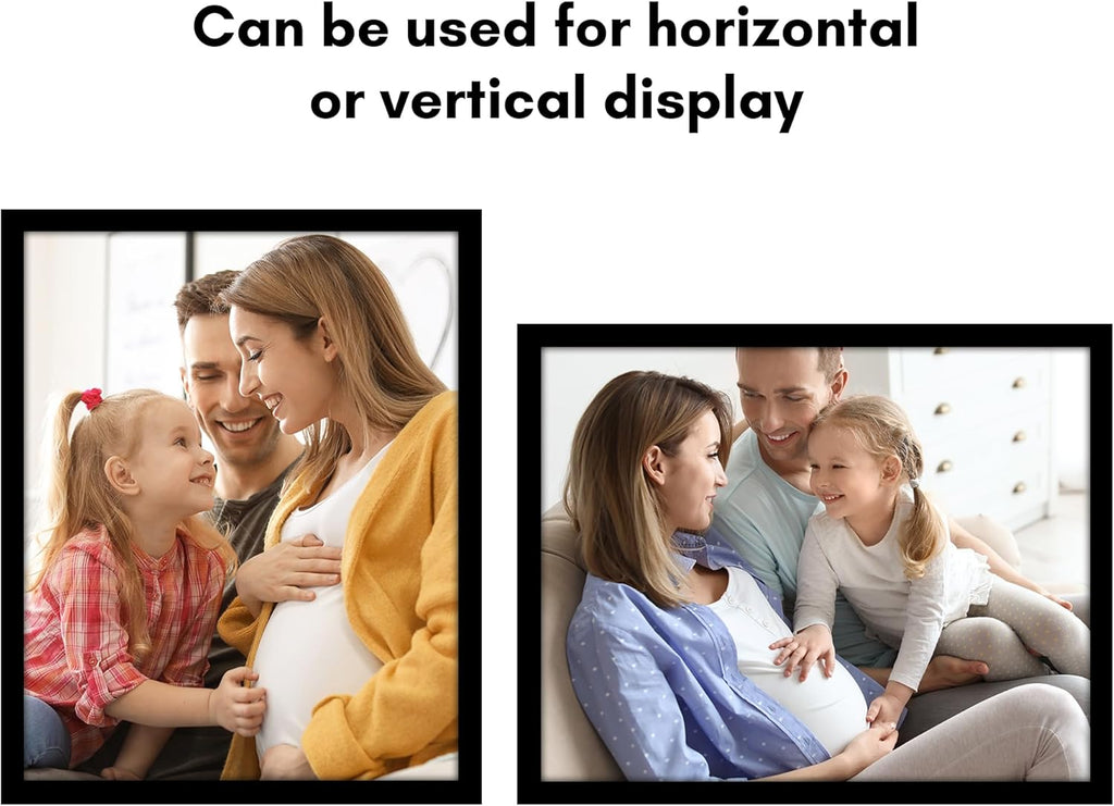 Americanflat 23x29 Poster Frame with Polished Plexiglass - Black Picture Frame - Wide Photo Frames Made of Engineered Wood for Vertical or Horizontal Wall Display - Epic Collection - Black