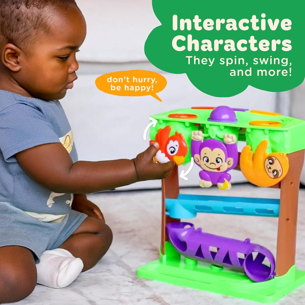 Move2Play, 30+ Jungle-Jammin’ Songs & Phrases | 30+ Fin-Tastic Songs & Phrases | Baby & Toddler Musical Toy | First Birthday Present for 1+ Year Old | Ages 6-24 Months | Boy & Girl