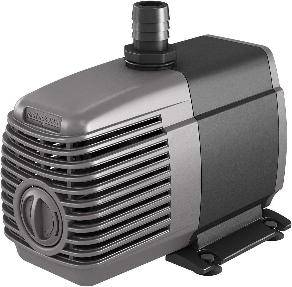 Hydrofarm AAPW550 33-Watt 550 GPH Indoor/Outdoor Hydroponic Aquarium Pond 6ft Power Cord for 55 Gallon Reservoirs Submersible Water Pump, 550-GPH, 8.4 x 3.4 x 6.4 inches, Black