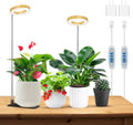 Kullinss Grow Light, 48 LEDs Full Spectrum Plant Lights for Indoor Growing with Detachable Base, 6/12/16H Timer, 3 Color Modes, Height Adjustable, Ideal Small Plant Grow Light for Succulents, Herbs
