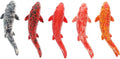 Veemoon 5PCS Fake Koi Fish,2.16Inch Mini Goldfish Figurines DIY Tank Decor for Aquarium Pond Fairy Garden Supplies