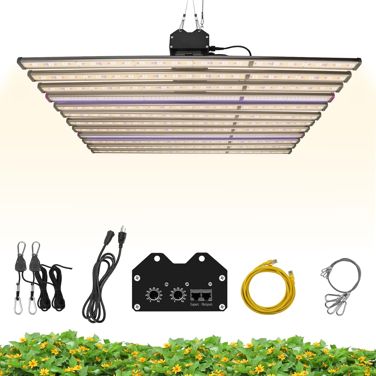 SZHLUX 2025 New 1060 Watt LED Grow Light Full Spectrum with UV IR Dimmable Daisy Chain Grow Lights for Indoor Plants