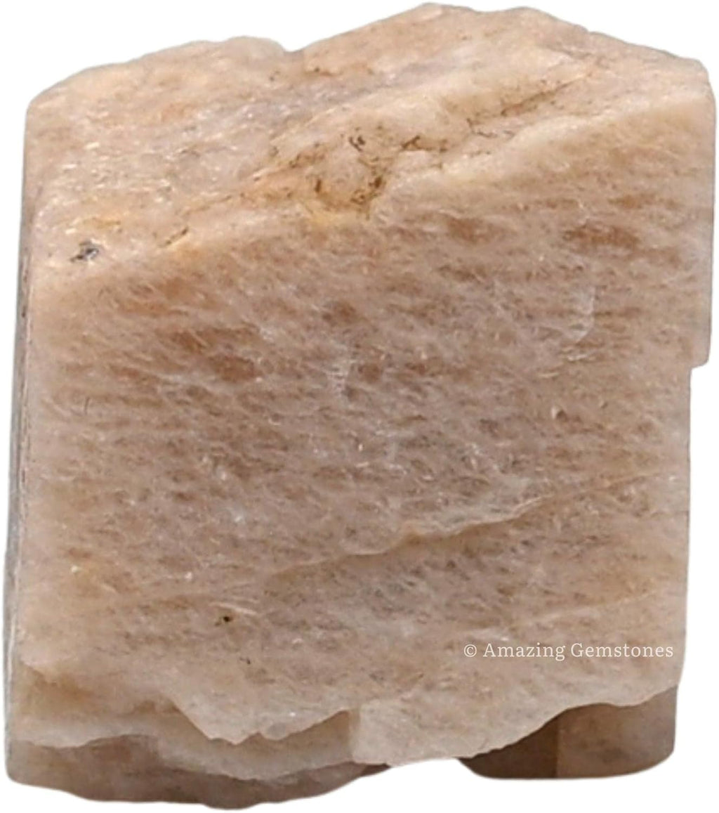 Amazing Gemstone Cream Moonstone Raw Crystals and Healing Stones, Natural Rocks for Tumbling and DIY Raw Stones and Crystals (1 lb)