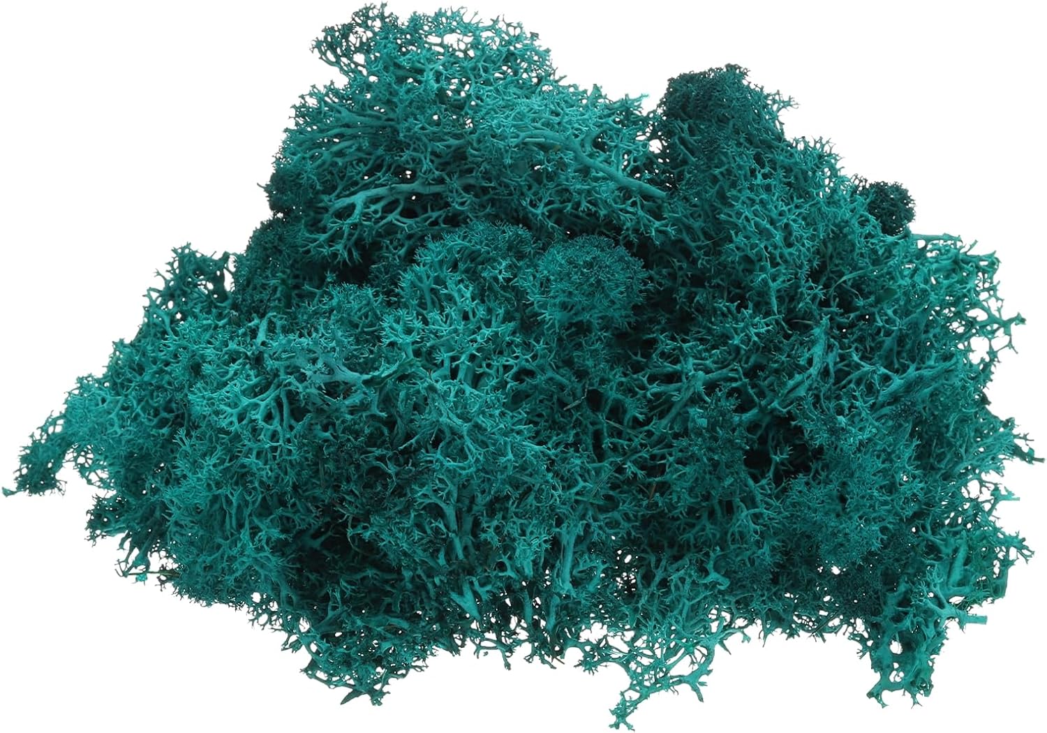UXcell Preserved Reindeer Moss, 4oz Fake Moss for Crafts, Terrariums, Potted Plants, Centerpieces, Fairy Gardens (Deep Green, Rustic, Natural, Textured)