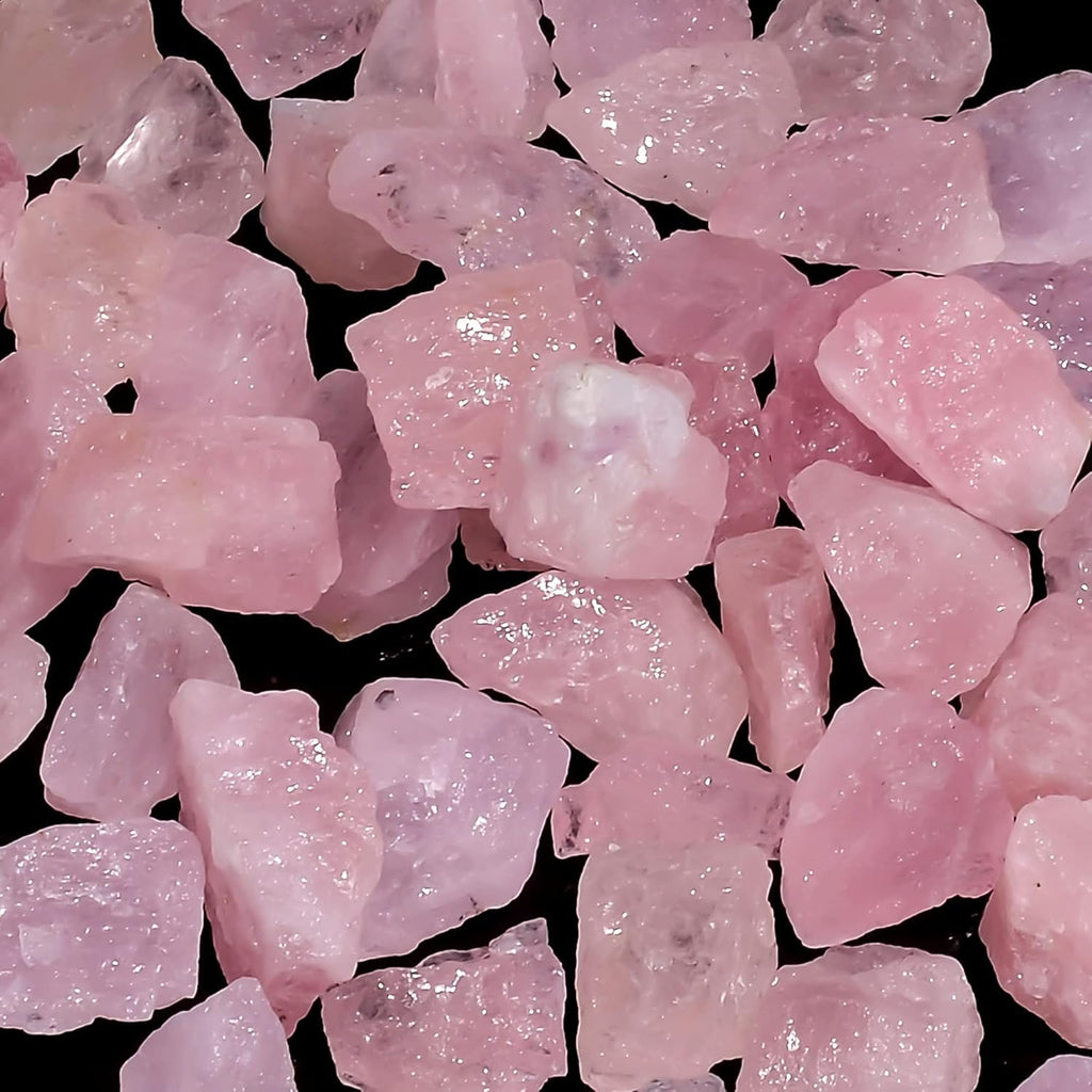 100 carats Raw Pink Morganite Rough Gemstone, Natural Crystals, Healing Stones, Wholesale Lot, Jewelry Making Supply, 10 to 16mm, 8 to 10pcs