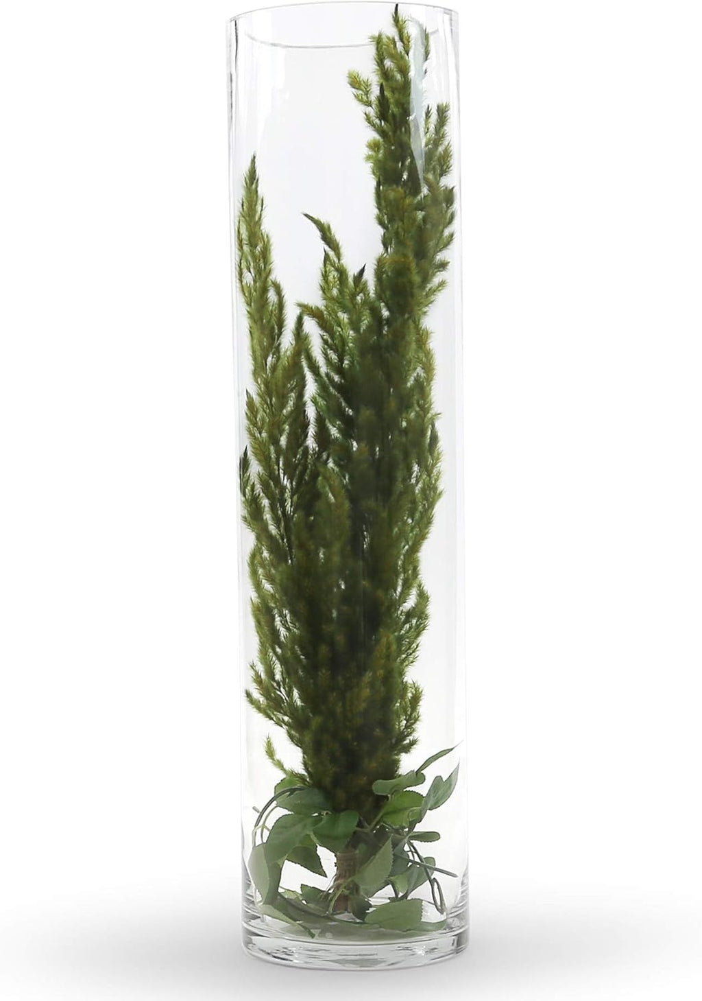 WGV Cylinder Vase, Width 6", Height 20", Clear Glass Container Terrarium Candle Holder for Wedding Centerpiece, Party Event, Home Office Decor, 1 Piece