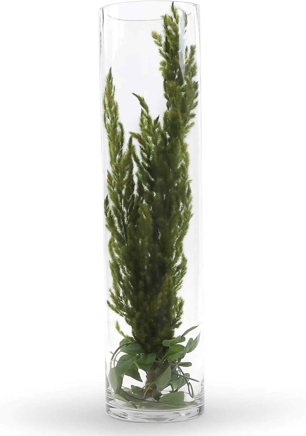 WGV Cylinder Vase Bulk, Width 6", Height 20", Clear Glass Container Terrarium Candle Holder for Wedding Centerpiece, Party Event, Home Office Decor, 6 Pieces