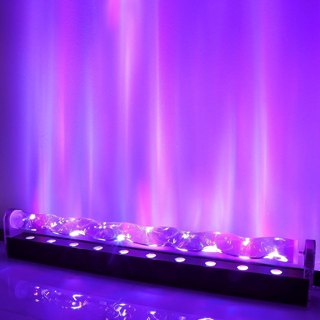 RGBW LED Ocean Wave Lights, Water Wave Projection Wall Light, Cool Ambient Lighting for Bedroom Gaming Room Decor, Romatic Color Changing Show Projector Lamp for Home Men's Lounges Bars