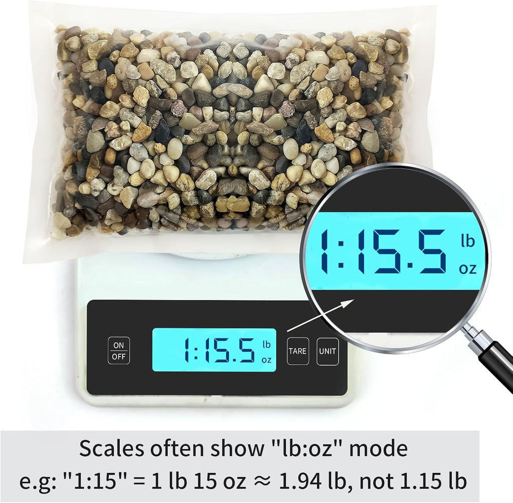 2 lbs Aquarium Gravel, 1/4 inch Pea Gravel for Fish Tank, Decorative Pebbles River Rocks for Plants Succulent Vase Indoor Water Fountains and Outdoor Landscaping