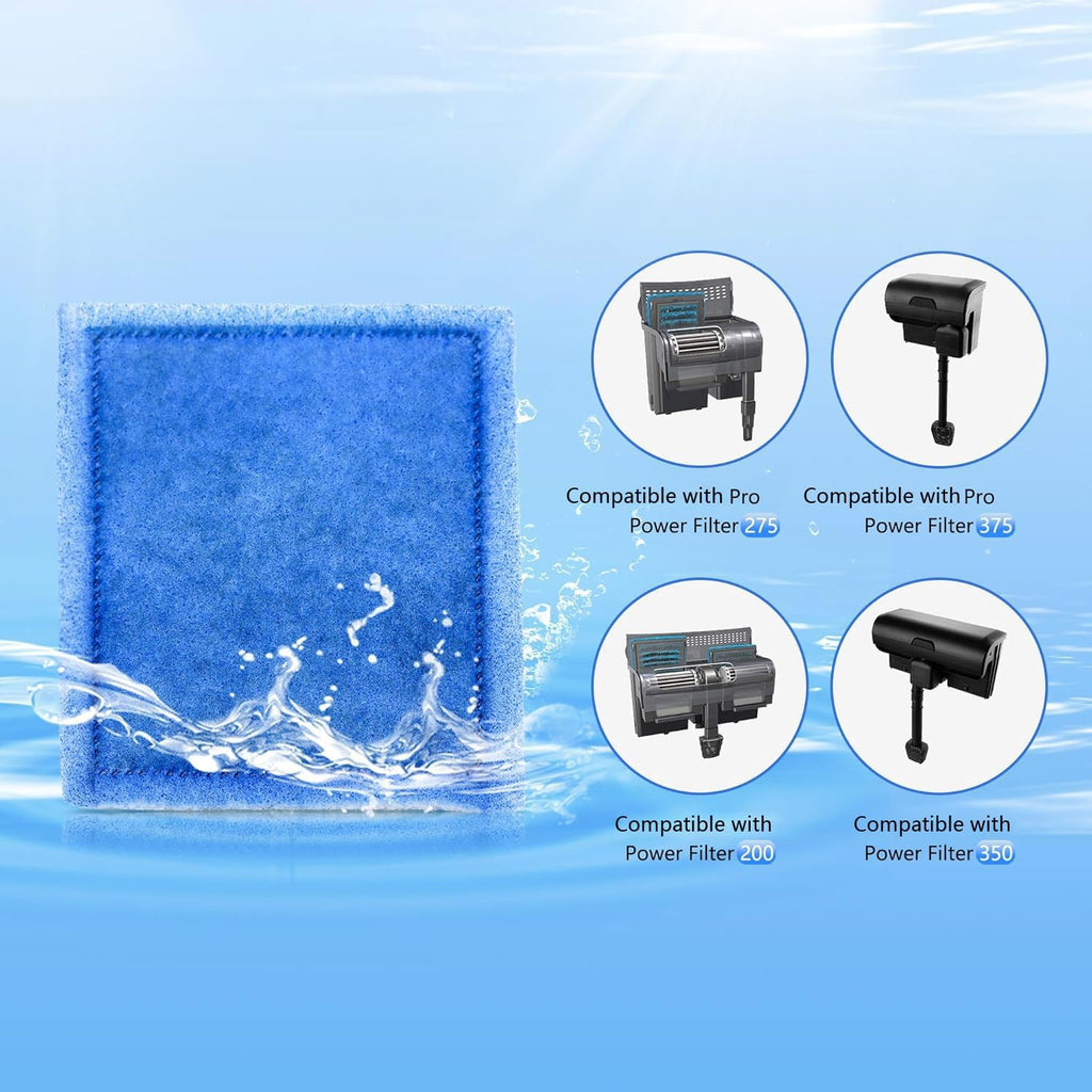 12 Pack Aquarium Rite-Size C Filter Cartridges Compatible with PRO Power Filters 275/375,Power Filters 200/350