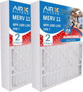 AIRX FILTERS WICKED CLEAN AIR. 16x25x4 Air Filter MERV 11 Compatible with Honeywell FC100A1029 EXPXXFIL0016 Furnace Filter 2 Pack