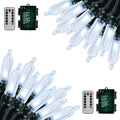 18ft Battery Operated String Lights,Outdoor String Lights Christmas Lights 50 Led String Lights with Remote Timer Waterproof for Indoor Outdoor Garden Party Christmas Decoration, Cool White