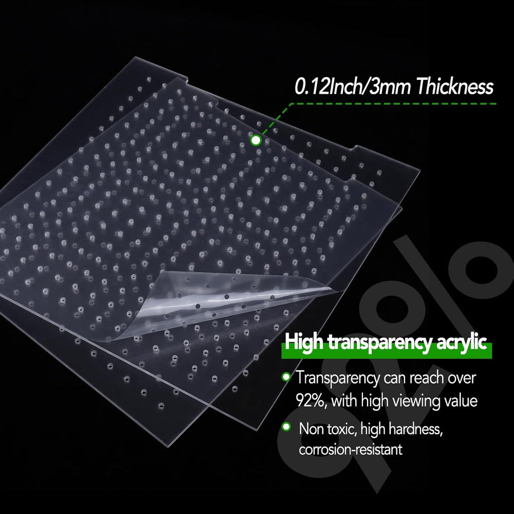 Adjustable Acrylic Aquarium Divider Set - Universal Fish Tank Separator for Multi-Purpose Fish Isolation (2 Sizes Optional (9.4''x11'')