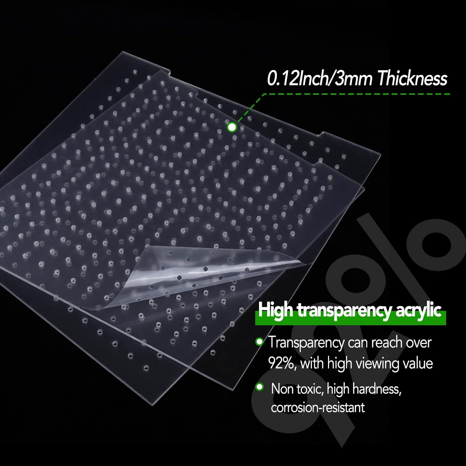 Adjustable Acrylic Aquarium Divider Set - Universal Fish Tank Separator for Multi-Purpose Fish Isolation (2 Sizes Optional (9.4''x11'')