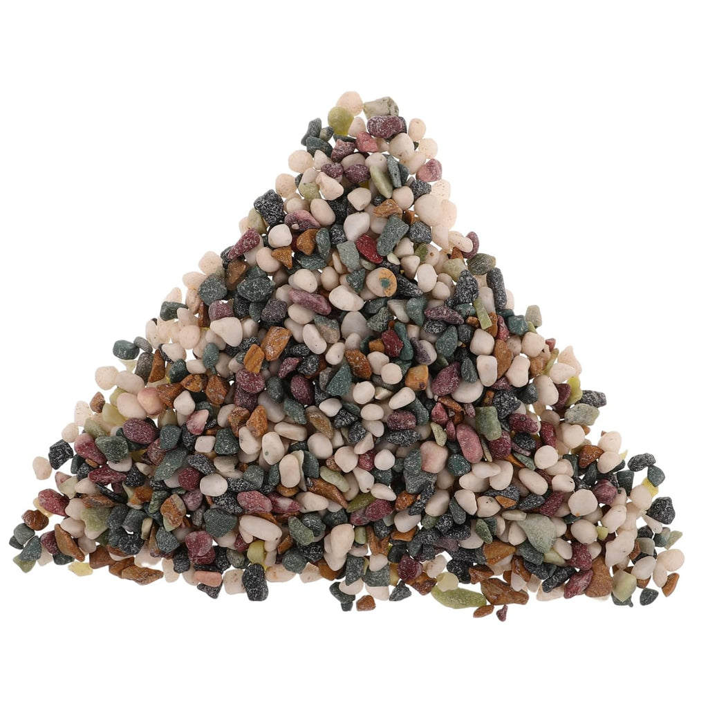 Happyyami Black Sand Aquarium Gravel Substrate Realistic Tank Stone Decor for Small Fish Tanks
