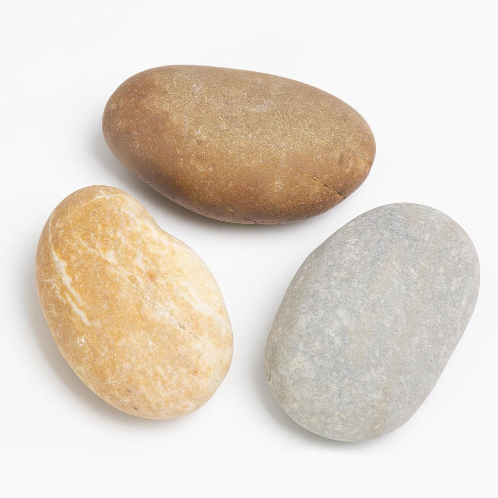 40 LBS Natural River Rocks – 3–4 Inch Decorative Stones for Landscaping, Aquariums, Gardens, Yard Paving, Large Planters, Walkways, and Rock Painting