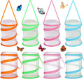 Mini Butterfly Habitat Cage Butterfly Growing Kit Bulk Butterfly Cage Mini Butterfly Net Habitat Clear Container Terrarium Mesh Enclosure Collapsible Insect Mesh Cage with Zipper (Multi)