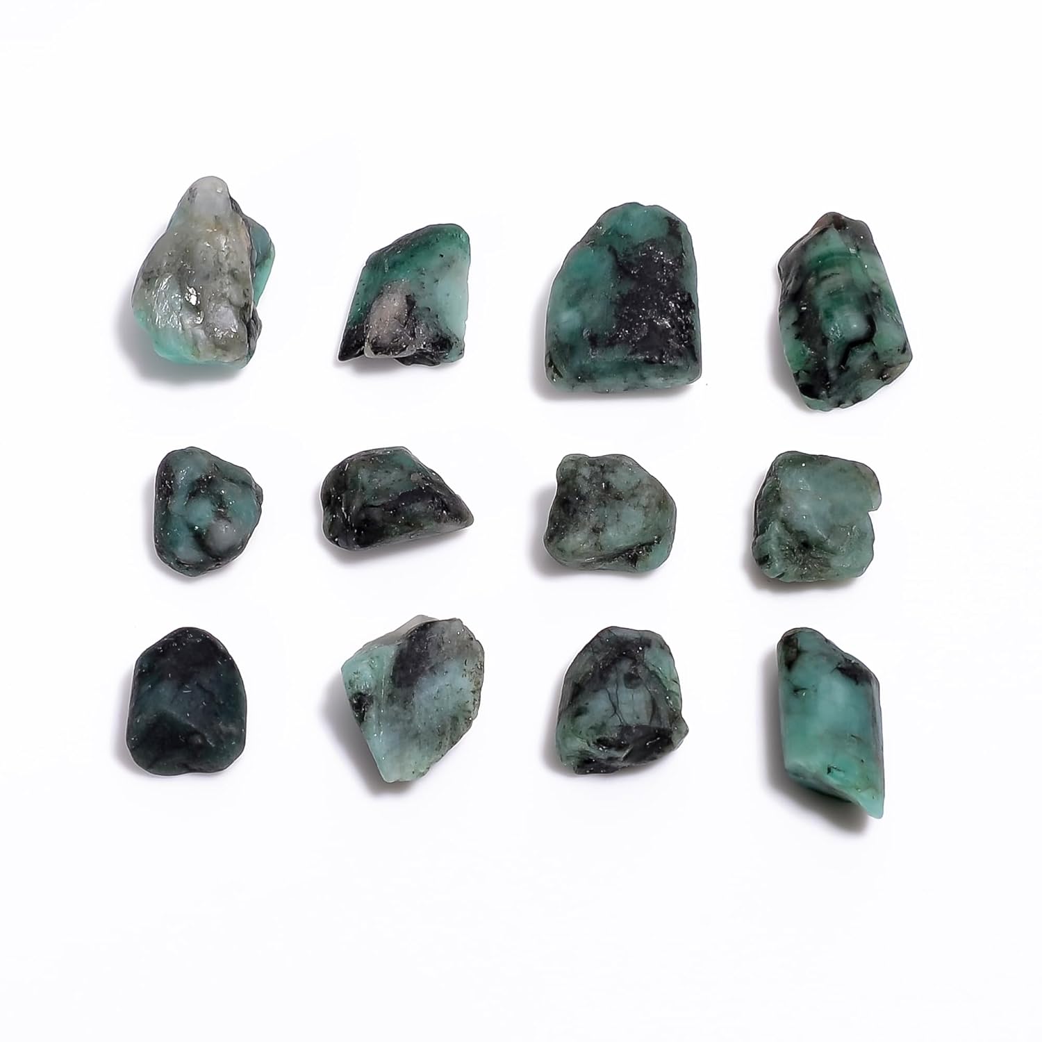 100 carats Raw Green Emerald Stone Lot, Rough Gemstone, Natural Crystals, Chakra Crystals, Healing Stones, Wholesale Pack, Jewelry Making Supply, Supply, (6 to 8pcs)