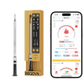 WiFi Sub-1G Wireless Meat Thermometer Unlimited Range with Digital Smart Base 7 NIST Certified Sensors with Ambient Temp Monitor for BBQ, Grill,Oven, Smoker (1, Purple, Small)