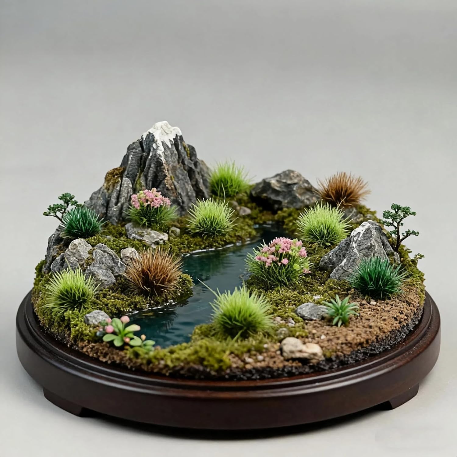 372 Pcs Static Grass Clusters, All Seasons Blend Miniature Grass Tufts for Railway Scenery, Train Layouts, Wargaming Terrain, Diorama Landscape