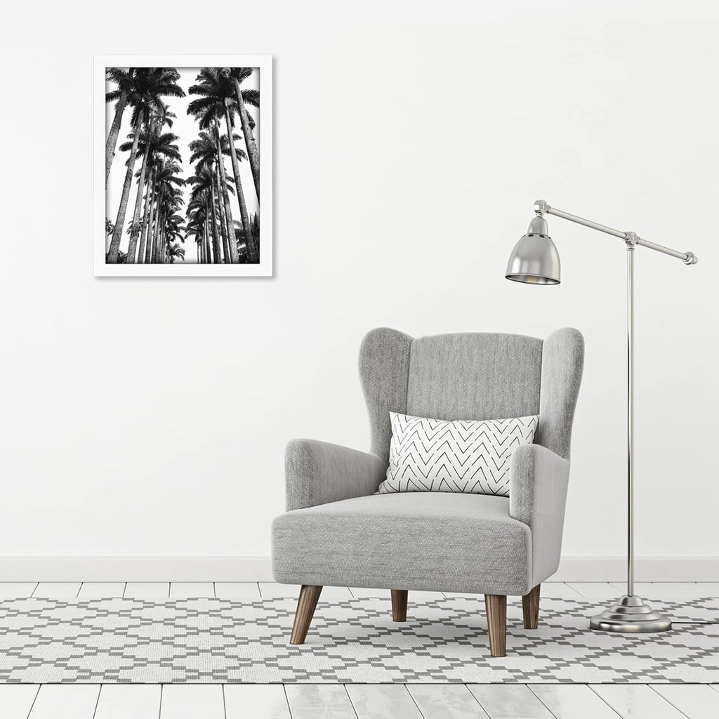 Americanflat 22x28 Poster Frame with Polished Plexiglass - White Picture Frame - Wide Photo Frames Made of Engineered Wood for Vertical or Horizontal Wall Display - Epic Collection - White