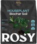Rosy Soil Indoor Potting Soil for House Plants - Organic Potting Soil Mix for Indoor Plants - Enriched w/Root-Boosting Biochar for Foliage Plants, Flowers, Herbs - Peat Free, Less Prone to Gnats - 4qt