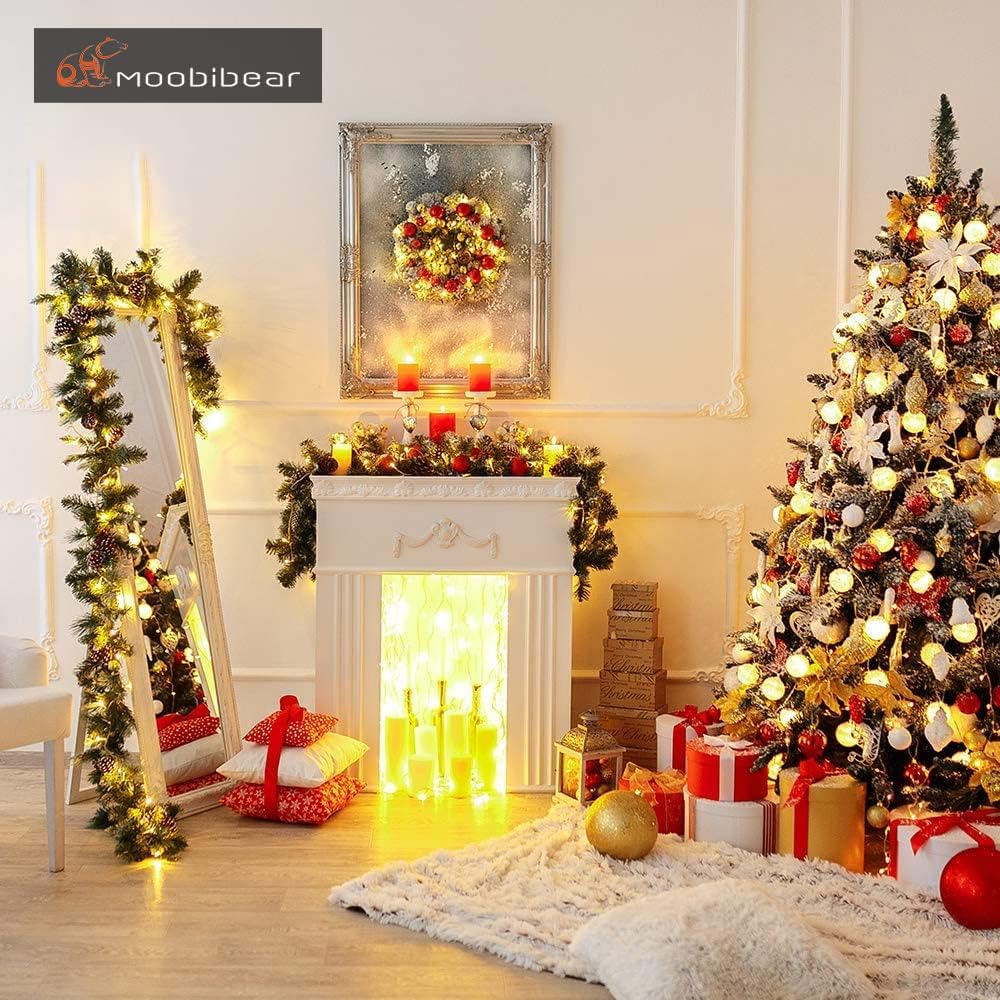 Moobibear LED Decorative Fairy String Lights 66ft 200 LEDs Dimmable Outdoor/Indoor Starry String Lights, Warm White Copper Lights with Remote Control for Garden Room Patio Party Valentines Day Decor