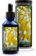 Brightwell Aquatics CoralAmino - Complex of Amino Acids for Corals - Coral food for Aquarium Coral Growth - Saltwater Aquarium Treatments, 1.01 fl oz