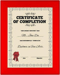 SnapeZo Certificate Frame 8.5x11, Red, 1.25 Inch Aluminum Profile, Front-Loading Snap Frame, Wall Mounting, Professional Series