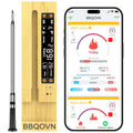 WiFi Sub-1G Wireless Meat Thermometer Unlimited Range with Digital Smart Base 7 NIST Certified Sensors with Ambient Temp Monitor for BBQ, Grill,Oven, Smoker(1, Black, Small)