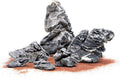 SubstrateSource Natural Aquarium Stones - Dark Bluish-Grey w/White Veins - Iwagumi Aquascaping Rocks, Freshwater Tanks, Cichlids, Betta Fish & Shrimp Tank Decorations - Blue Mountain Seiryu, 5 LB