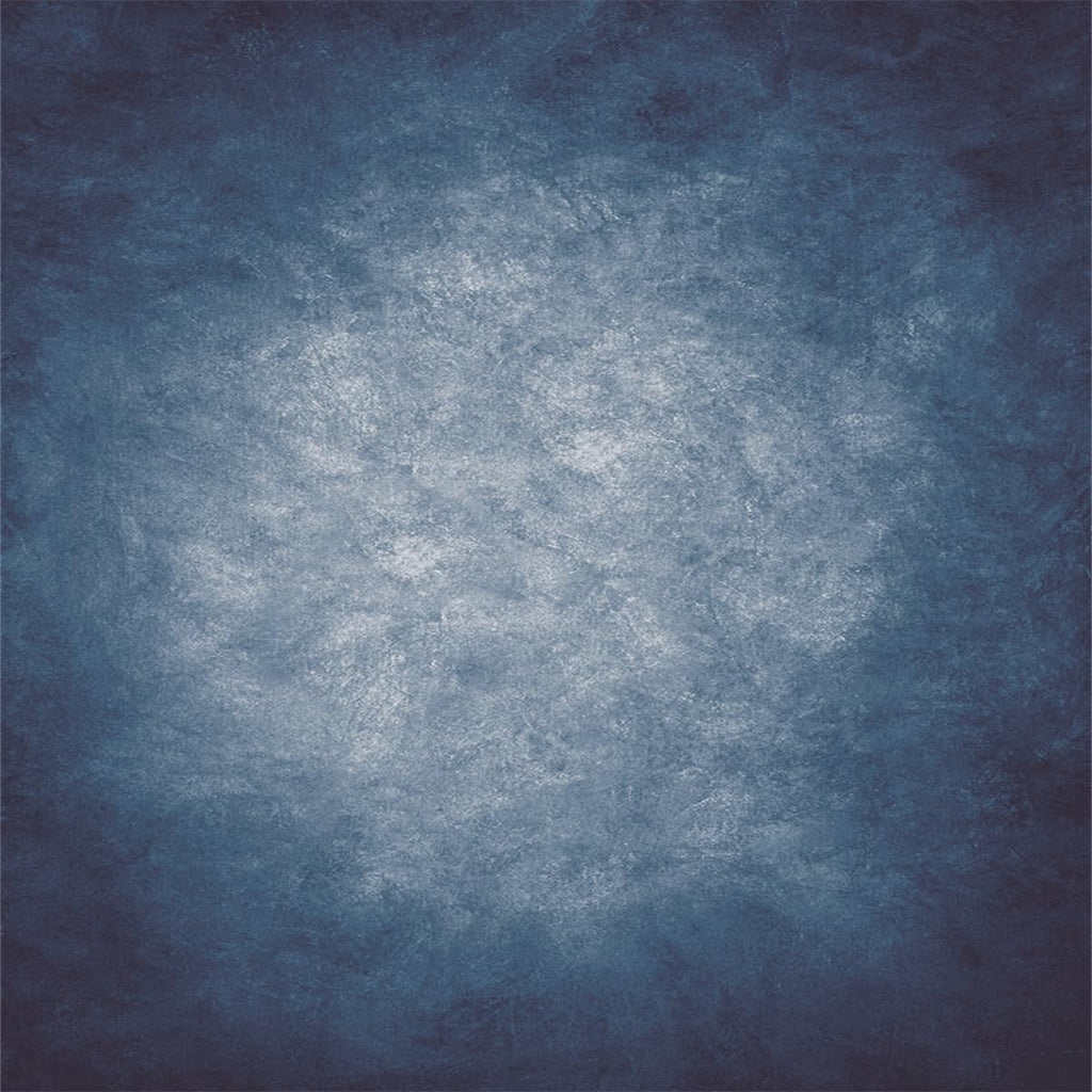 10x10ft Dark Blue Gradient Portrait Photo Backdrops Bright Center Abstract Photography Backdrop for Studio Photo Booth Prop Banner Decor Background