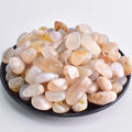 Polished Sakura Agate Crystals - 72 Pcs, 0.5" 10 oz Handpicked Natural Tumbled Gemstones Rocks, Pebbles for Reiki, Chakra, Healing Home Decor