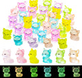 30PCS Mini Fox Decor for Dollhouse Resin Animal Tiny for Crafts Micro Miniature Foxs for Fairy Garden Dollhouse Micro Landscaping Decoration (Fox 2)