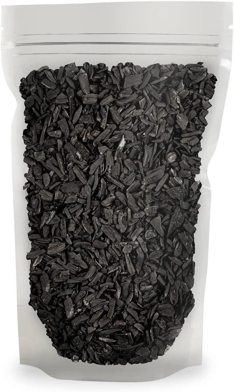 GARDENERA Horticultural Charcoal for Indoor Plants [4-Quart Bag] Black Diamond Soil Amendment for Orchids, Terrariums, and Gardening