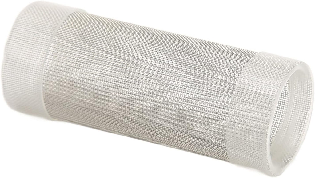 Tnfeeon Stainless Steel Mesh Inflow Aquarium Filter Guard Intake Cover for Shrimp and Fish Aquarium Intake Filter Mesh Cover Fish Mesh Net Strainer Tube Filter Accessory (L)
