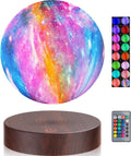 VGAzer Levitating Moon Lamp,16 Colors Galaxy Moon Lamp 5.9 Inch 3D Moon LED Light with Remote Control for Home Office Decor,Unique Gifts for Teen Girls/Boy/Adults