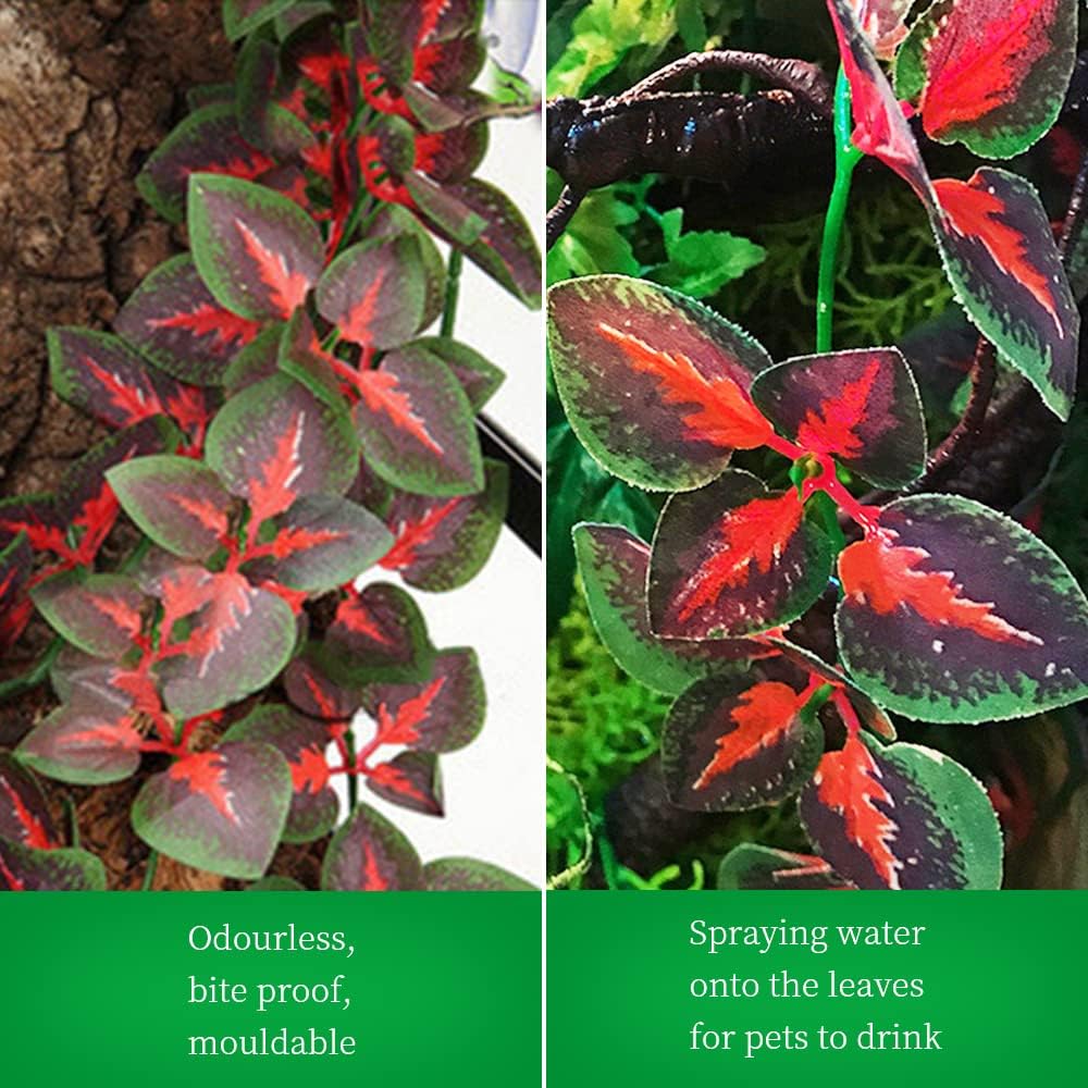 Dsoar 50cm/20in Aquarium Decorations Plants Artificial Fake Plastic Water Grass Plants for Fish Tank Aquarium Decor Artificial Hanging Plants