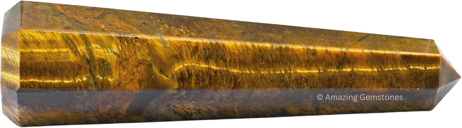 Amazing Gemstone Tigers Eye Crystal Towers - Natural Healing Crystal Point Obelisk for Reiki Healing and Crystal Grid (2" to 3" Inch)