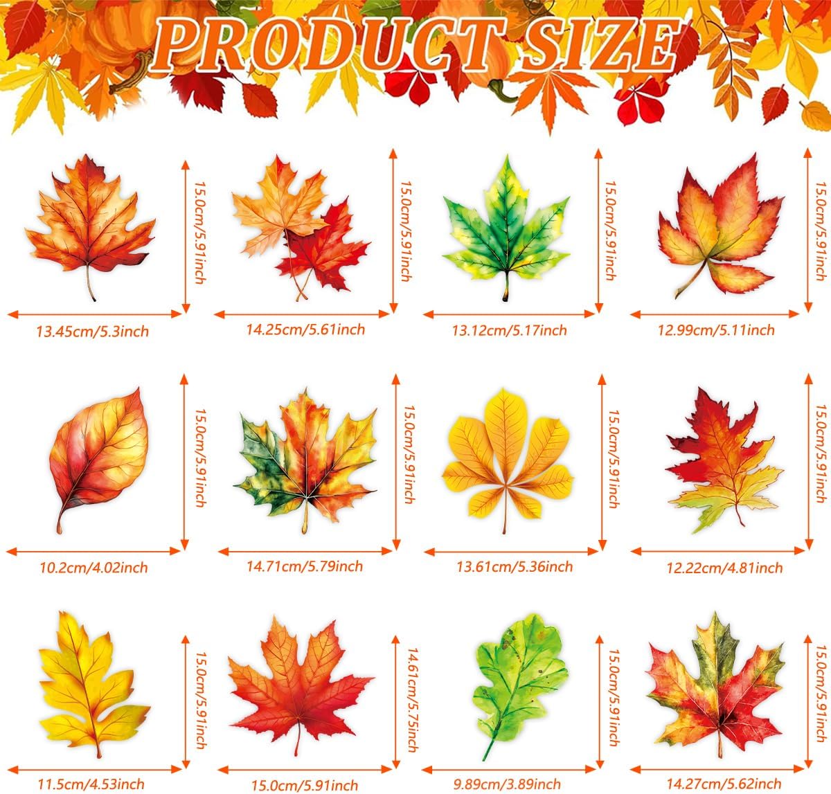 24 Pieces Fall Leaves Hanging Swirls – Maple Leaves Swirls Decorations 5.6×5.9 Inch Fall Thanksgiving Ceiling Hanging Decorations for Home, Autumn Thanksgiving, Harvest Decor, Family Gathering