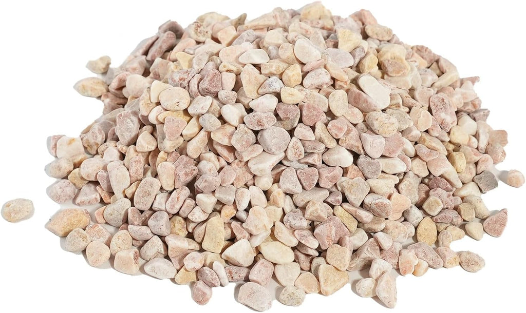 CONSDAN 24 LBS Natural Gravel for Fish Tank, StoneCreek Betta Fish Aquarium Gravel, Vase Filler, River Rocks, Fish Tank Decorations, Perfect for Aquarium Decor, Fish Tank, & Indoor Plant, Pale Yellow