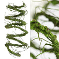 300cm/118inch Flexible Green Big Artificial Tree Branches Fake Tree Trunk Garland Rattan Wreath Cherry Blossom Grape Vines Floral for Wall Hanging Front Door Reptile Habitat Decoration